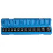 Grey Pneumatic 13-Pc 1/2" Drive Standard Length SAE Impact Socket Set 1312 new