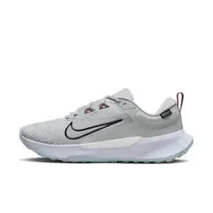 【NIKE 耐吉】慢跑鞋 女鞋 運動鞋 緩震 防水 越野鞋 WMNS JUNIPER TRAIL 2 GTX 灰 FB2065-005