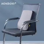 HONDONI 新款5D可調式記憶靠墊 居家汽車舒壓腰靠墊 (透氣灰)