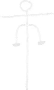 Toddmomy Doll Making Joints Articulated Plastic Bone for Doll Projects Movable Skeleton Flexible Joints for Crafting Action Figures