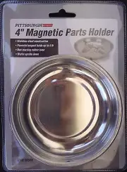 4" MAGNETIC STAINLESS STEEL PARTS HOLDER with Rubber base