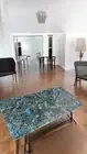 36"x22" Crystal Healing Labradorite Rectangle Dining Table Top Kitchen Slab Deco