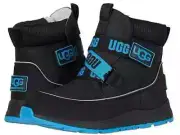 NEW WITH BOX! UGG KIDS TABOR WATERPROOF BLACK LOGO BOOTS US 4 & 5 S/N 1104689K