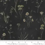 Botanicals 16911-14 Moda Fabrics Wild Flowers In Charcoal Janet Clare