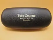 Juicy Couture Eyeglasses Case Black Label Clam Shell w/Cloth 6" x 2.5" x 1.25"