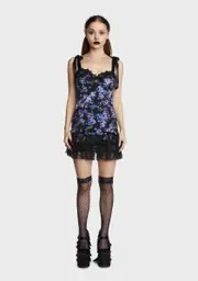 [Widow] Frozen Over Brocade Dress