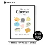 LIFE IS GREAT WITH CHEESE - 餐廳掛畫/廚房裝飾/居家情境佈置/工作室