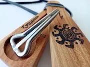 Kyrgyz jaw harp (ooz-komuz) - Premium. High sound, Keys: F2, G2.