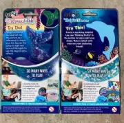 Aaron's Putty Mermaid Tale and Dolphin Dance- Glow in dark and shimmer Putty