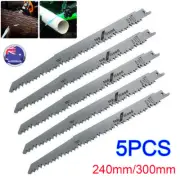 5X 5TPI 240mm 300mm Tree Pruning Saw Tool Reciprocating Blades Wood Root Cutting