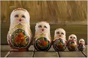 Matryoshka Russian Nesting Dolls 5 Piece Set Russian Matryoshka Basswood Handmade Children's Educational Toys The Perfect Blessing Gift