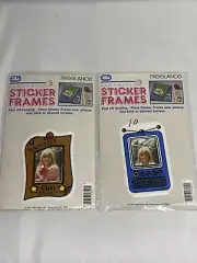 NOS Lot of 2 Sticker Frames Stickers VTG 83 Freelance Made In USA 80’s TV Wanted