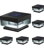Solar Post Cap Lights 15 Lumem Brightness 2 Modes Warm White/Bright White