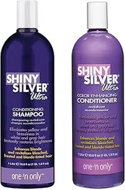 ConairPro Shiny Silver Ultra Shampoo 33.8oz & Color Enhancing Conditioner 33.8oz DUO Set
