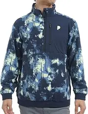 [PUMA] Men's Golf PC Splash Print Fleece Pullover, deep Navy, 2XL