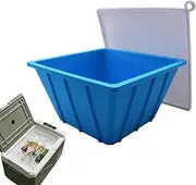 Large Ice Block Mold - Cold Plunge Bathtub Silicone Ice Block Mold | Freezer Drinks Cooling Accessory Leak-Proof Tray Non-Stick with Lid for Camping, Beach