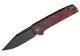 We Knife/Civivi Cachet 紅黑紋G10柄黑刃折刀 -14C28N鋼(黑色石洗)