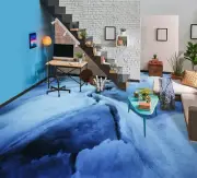 3D White Glacier 9686NA Floor WallPaper Murals Wall Print 5D AJ WALLPAPER AU Fay
