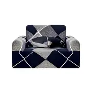 SOGA 1-Seater Checkered Sofa Cover