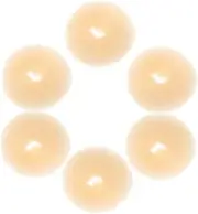 Outanaya 6pcs Small Hair Donut Bun Maker Set Quick Easy DIY Shaper for Portable Chignon Tool for Ballet Parties Performances Durable Plastic Resin Design