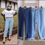 BOYFRIEND JEANS JEANS JEANS JEANS 牛仔褲無彈力牛仔褲素色常規純色