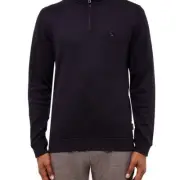 TED BAKER MENS VALERIO QUARTER -ZIP PULLOVER NWT 4UK Large