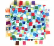 Taggies Colors/Style Security Blanket Lovey, Squares