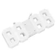 Digital Wall Alarm Clock Timer 3D LED Wall Clock Minimalist White Frame HG
