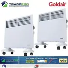 Goldair 1000W Convection Panel Heater Twin Pack Portable Thermostat Home Slim