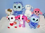 7 BEANIE BABIES Beanie Boos Some with Tags