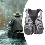 Fishing Vest Backpack, Multi Pockets Kayak Vest,