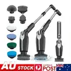 8 in 1 Electric Spin Scrubber Turbo Scrub Cleaning Brush Cordless Chargeable AU