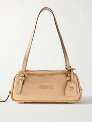 [Versace] Versace - Metallic Leather Shoulder Bag - Gold - One size One size Gold