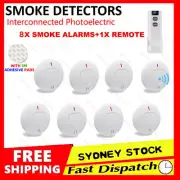8 ANKA Wireless Interconnected Photoelectric Smoke Alarm Detector & Remote