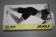 2XU Mid-Rise Compression Shorts Women's SMALL BLACK/DBLACK WA3027b NEW