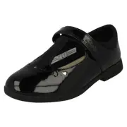 Girls Clarks Smart T-Bar School Shoes Magic Step Lo