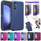 For Samsung Galaxy S23 FE Shockproof Phone Case Cover + Privacy Screen Protector