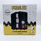 Peanuts Portable Compact 6 Can 4 Liter Mini Fridge Snoopy Woodstock