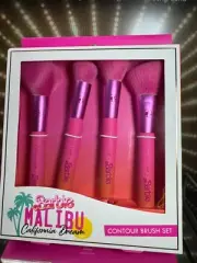 Skinnydip London ~ Barbie Malibu 4pc Contour Makeup Brush Set ~ BNIB