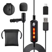 Pyle PDMIUSBLP14 Lavalier Microphone with USB C Adapter