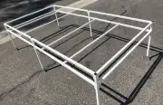 EAZY 4' x 8' Rolling Flood Table Stand Hydroponic Germination Trays Plants