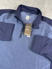 *NWT* Callaway Jacket Mens XXL Heathered Quarter Zip Golf Pullover Performace