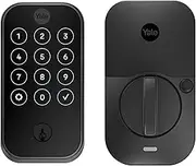 Yale Assure Lock 2 Deadbolt, Black Suede Digital Touchscreen Entry Door Lock with Electronic Keypad and Back-Up Key and Z-Wave, ‎YRD420-ZW2-BSP