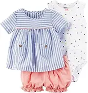 [Carter's] Baby Girls' 3-Piece Striped Dot Set