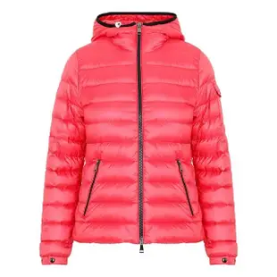 【MONCLER】女款 桃紅色連帽輕量羽絨外套(0號USA-XS、1號USA-S、2號USA-M)