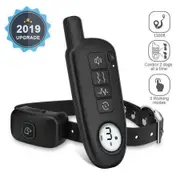 100% Waterproof Dog Training Collar Rechargeable Dog Shock Collar with 1300ft Extra Wide Remote Range Doggy Eletric Beep Collars