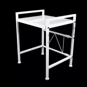Stainless Steel Microwave Stove Expandable Shelf 2 Tier Space-Saving Organiser