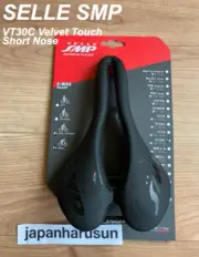 SELLE SMP VT30C Velvet Touch Bicycle Saddle ShortNose Stainless Steel Rail Black
