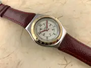 Swatch Irony MIDSIZE YLS101 Spieglein Stainless Steel/GT NOS! Box/Paper/Tag 1995