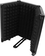 CATIEBYE Mic Pops Filter 3-door Windscreen Noise Isolation Shield for Microphone